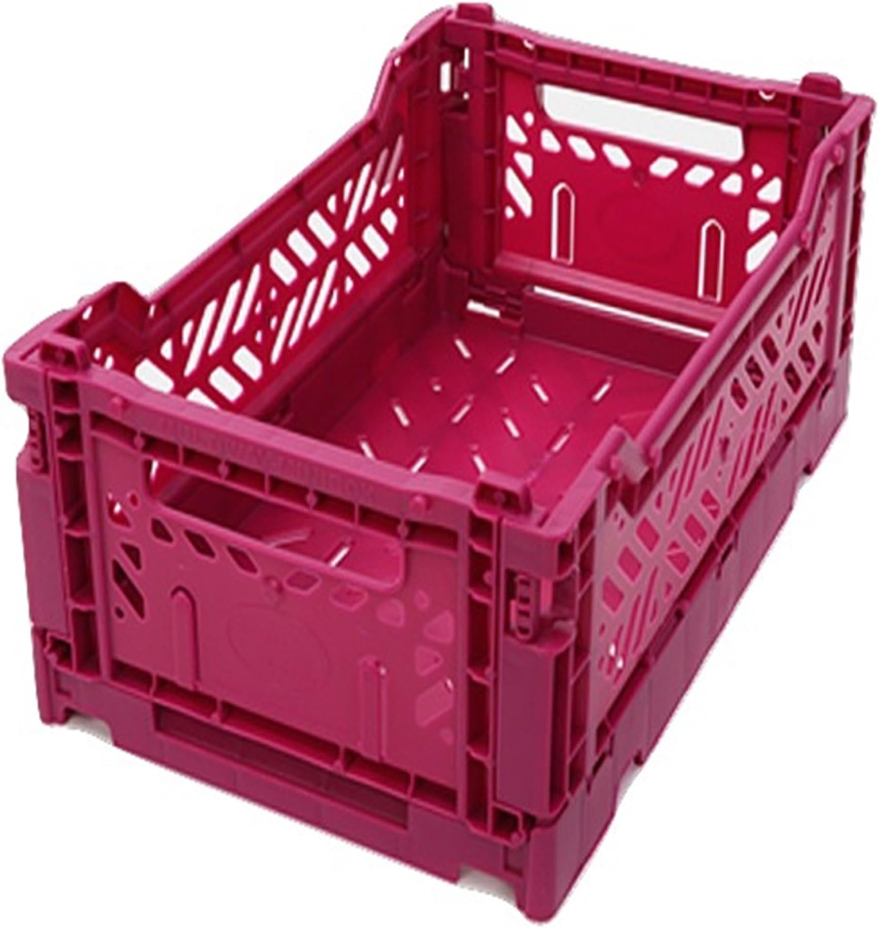 AYKASA Collapsible Storage Basket, Purple, 10.5 x 6.7 x 4.1 in, 4 L, Polypropylene Copolymer