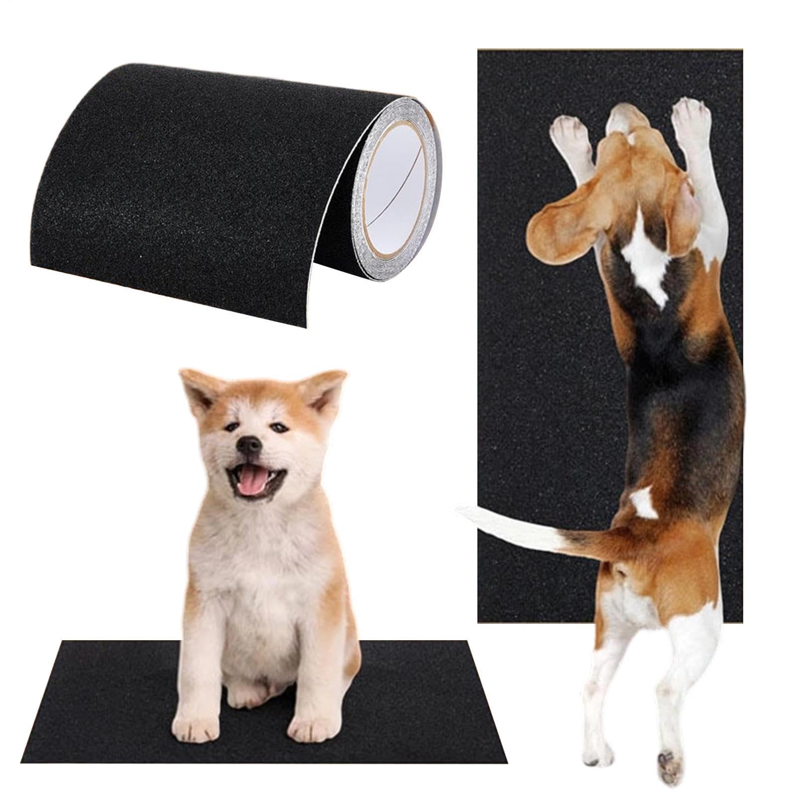 Planche à griffer pour chien en papier émeri adhésif pour le soin des griffes à la maison