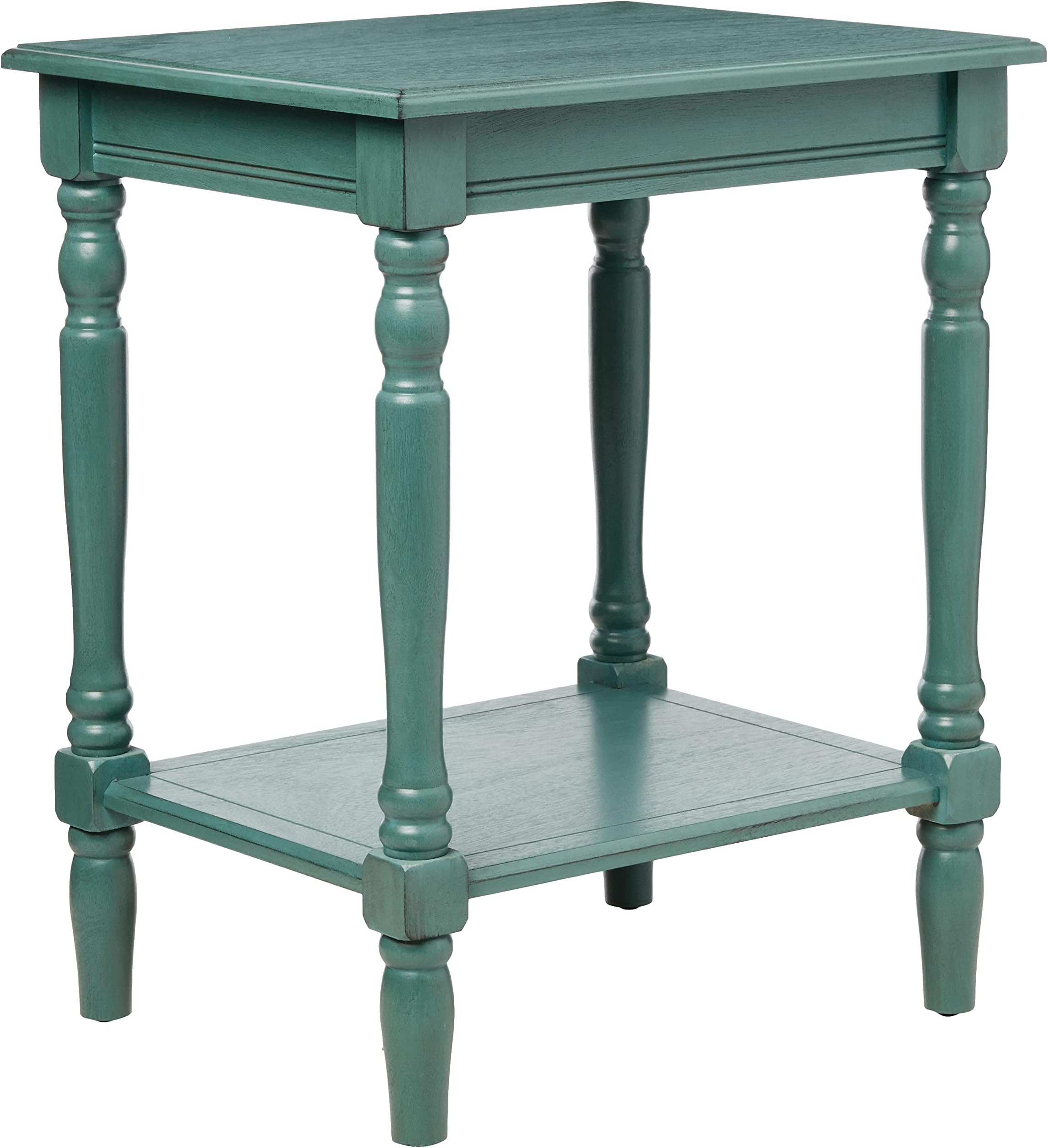 Simplify Accent Table with Storage, Casual Style, Modern End Table, Sturdy, Blue Gray - (24" x 19.5" x 15.75")
