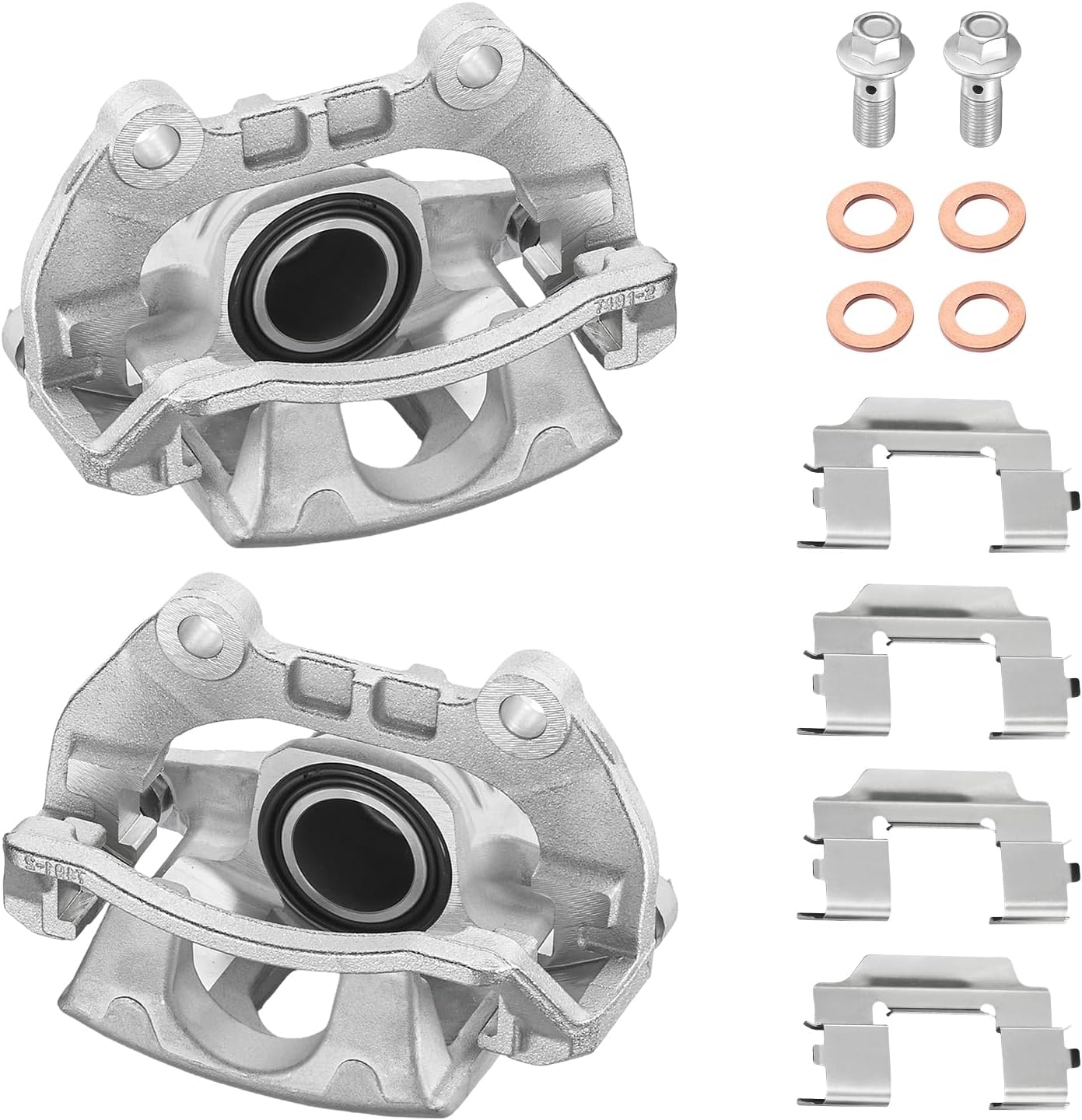 BDFHYK 18-B4804 18-B4805 Rear Disc Brake Caliper Assembly Compatible with Chevrolet SSR/Trailblazer/Trailblazer EXT, for GMC Envoy XL/XUV, for Buick Rainier, 2002-2009 GAS 2pcs