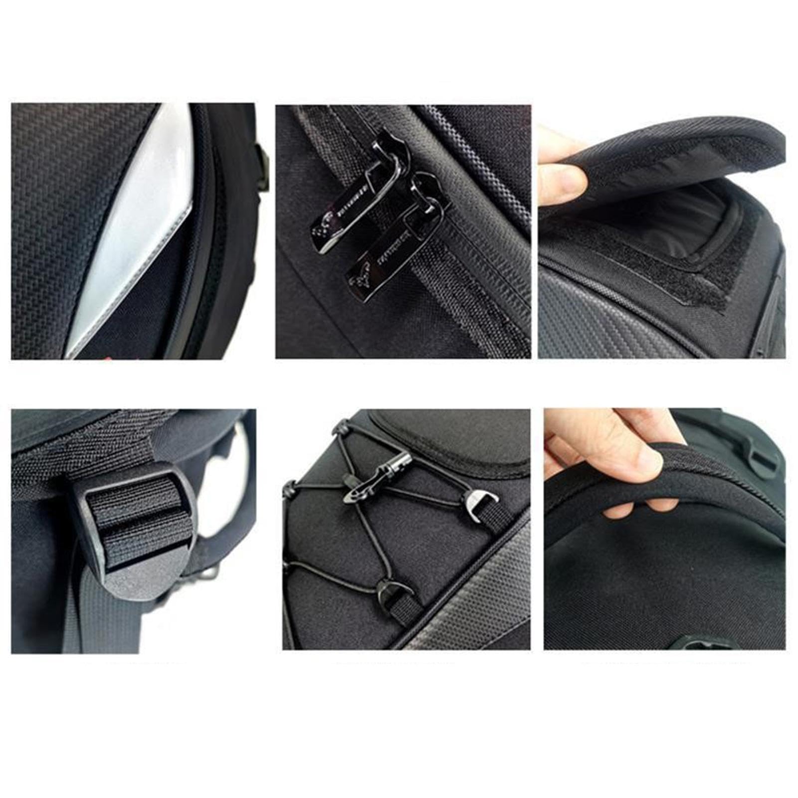 Borsa per casco, zaino posteriore traspirante e di grande capacità, per spostamenti quotidiani, ciclismo, attività all'aperto