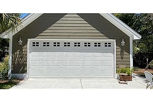 GarageLine Electromagnetic Decorative Fake Windows for 2-Car Garages - Easy DIY Installation