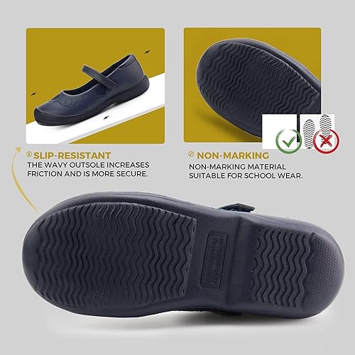 Miniatura 4 de firelli Zapatos de uniforme escolar Mary Jane para niña, zapatos de vestir cómodos para niñas