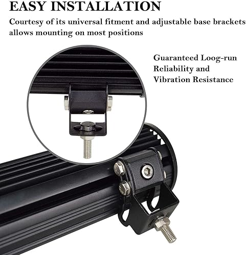 Miniatura 4 de SKYWORLD Barra de luz LED de trabajo de 36 pulgadas, 234 W, haz combinado de luz de inundación, luces antiniebla para conducción todoterreno con kit