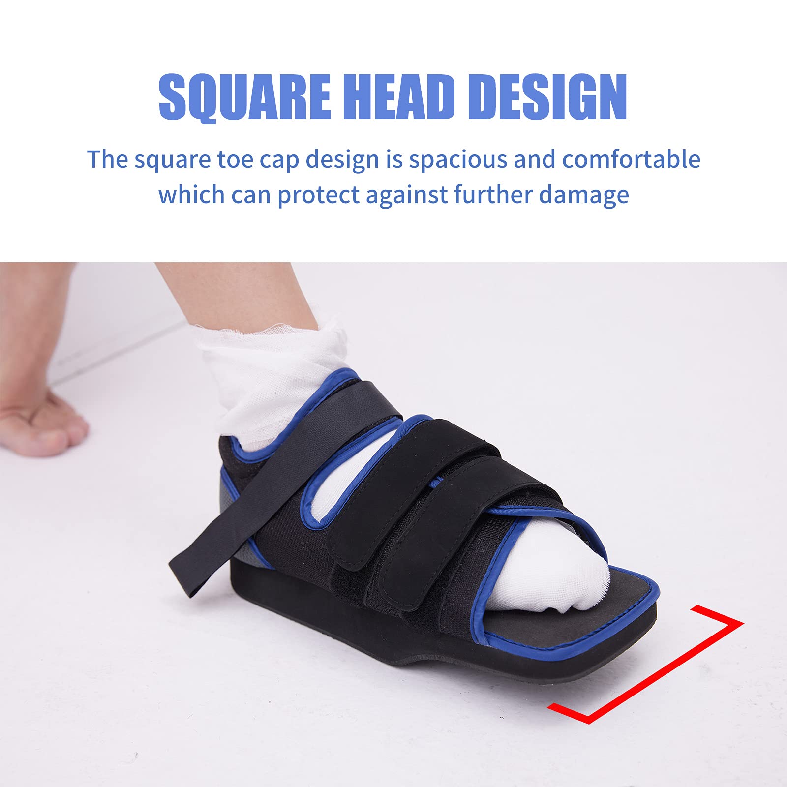 Chaussure postopératoire pour orteils cassés Orthopédique Taille XL