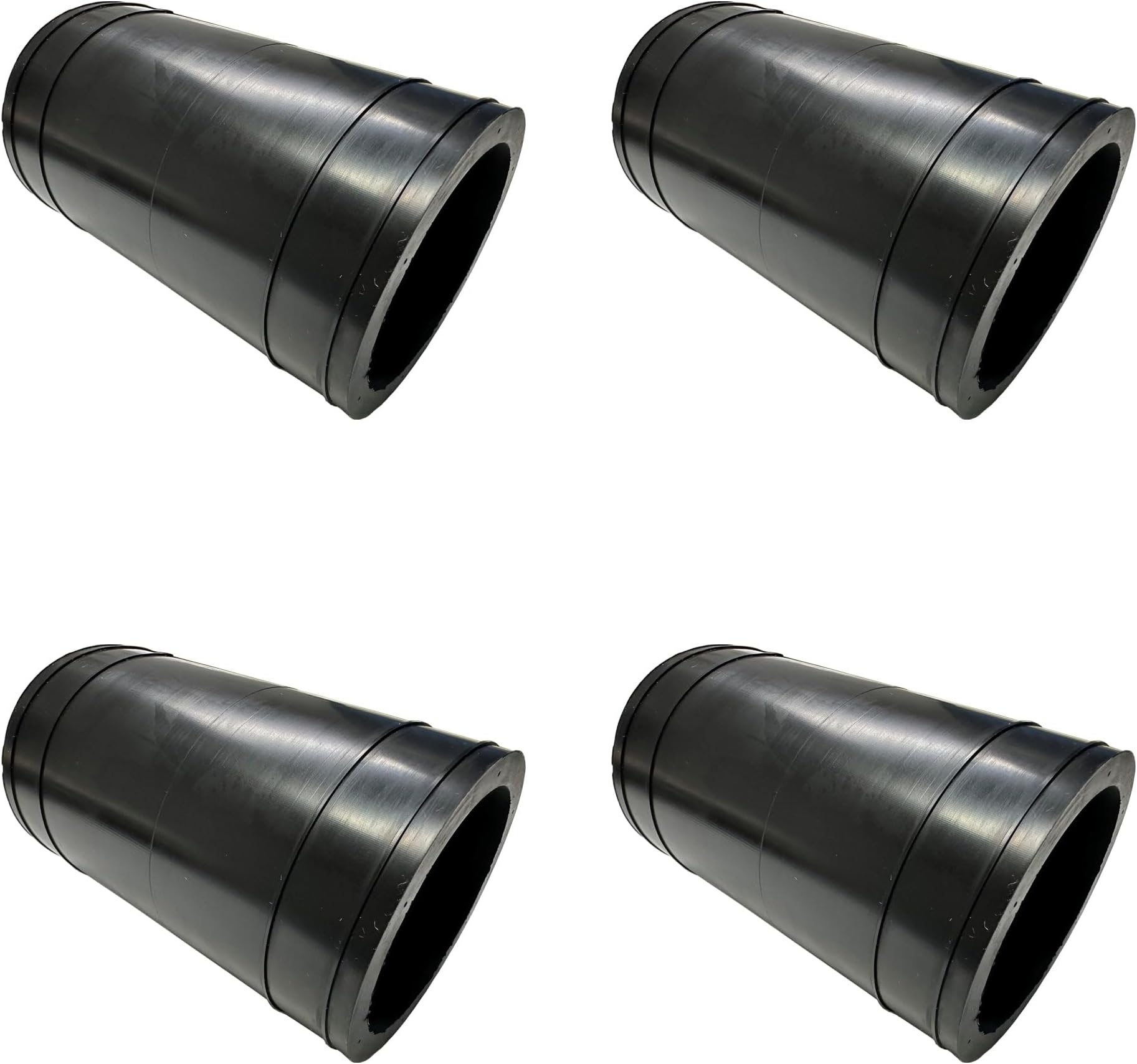 SolarPoolSupply 4.5" Heavy-Duty Connector Hose for Solar Pool Heaters - Premium Rubber Coupling for Solar Panels with 1.5" I.D. Headers — 4 Pack