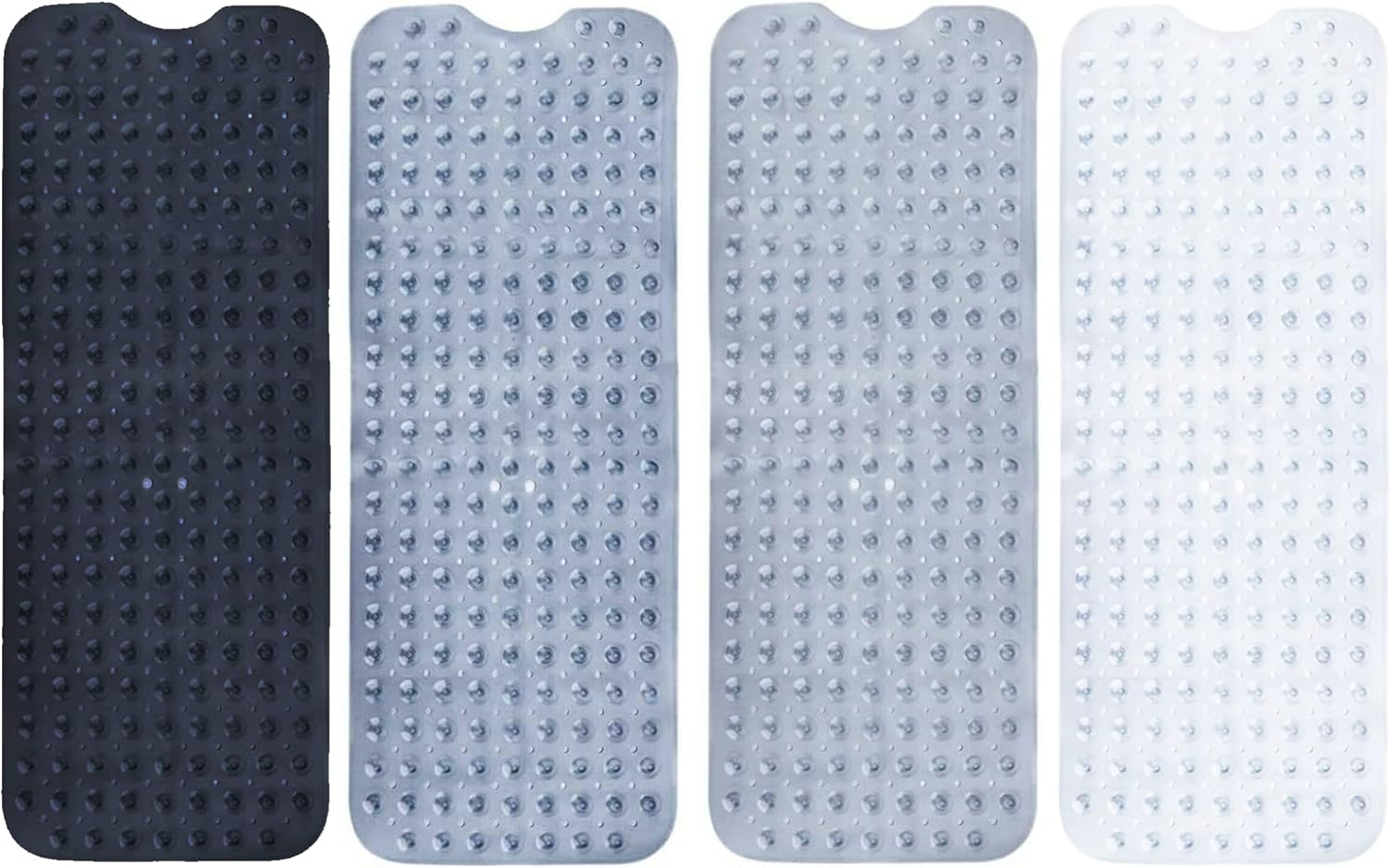 ZENO Bath Mat Non Slip Anti Mould 100x40cm Extra Large Shower Mats