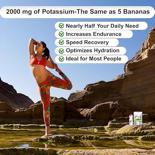 Miniatura 3 de Suplemento de fibra electrolitos en polvo  0.32 oz de fibra prebiótica + 2000 mg de suplemento de potasio + magnesio  Alivio de calambres  Paquetes