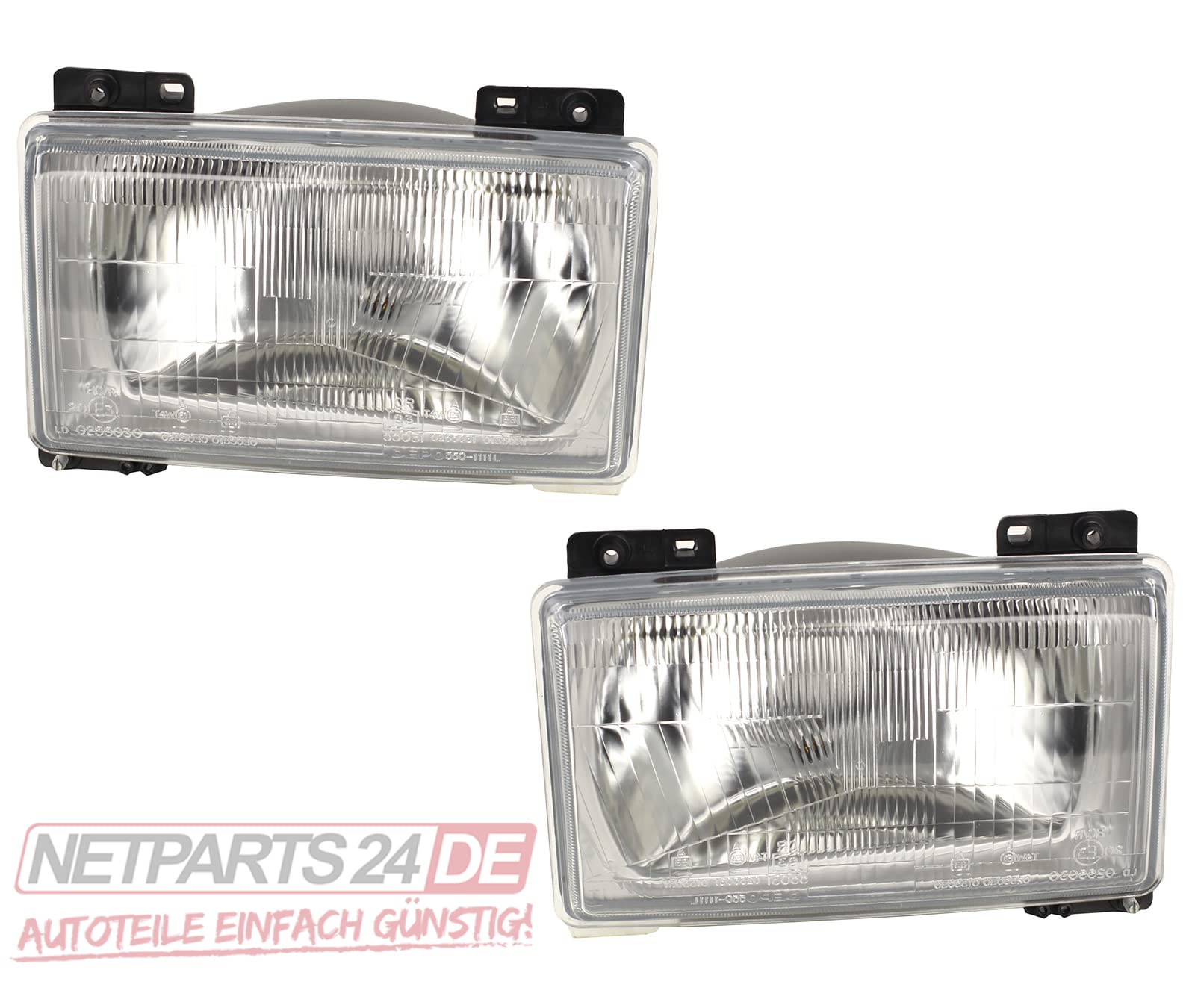 Fari alogeni adatti per Fiat Ducato 280 1984-1990 Set H4 Sinistra Destra