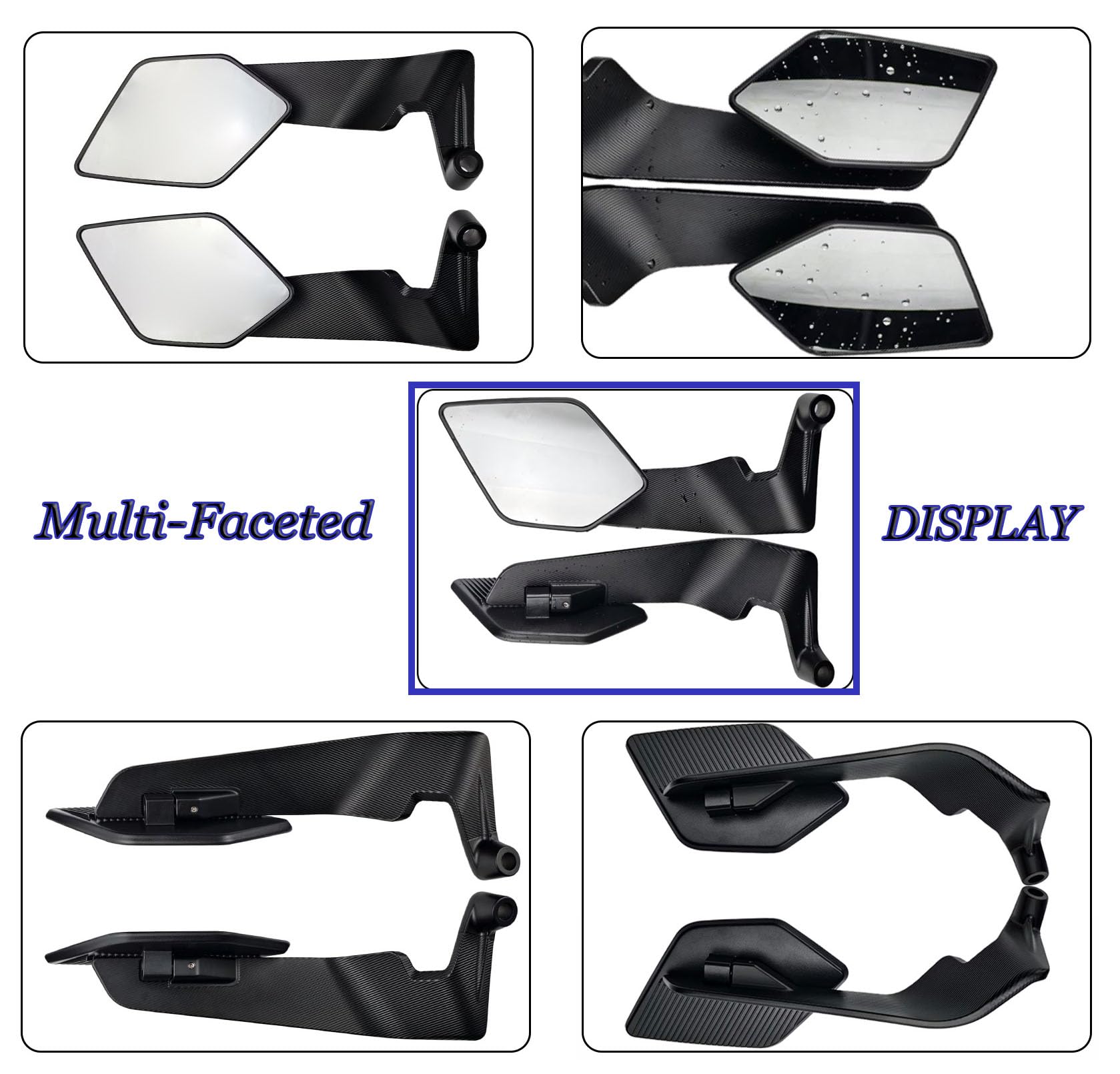 Specchietti Retrovisori Moto per CFMoto 650MT MT 650 MT CF 650 TRG 650TRG, Regolabili Specchietti Retrovisori Moto Manubrio, Specchietti Laterali di Ricambio End Bar Moto