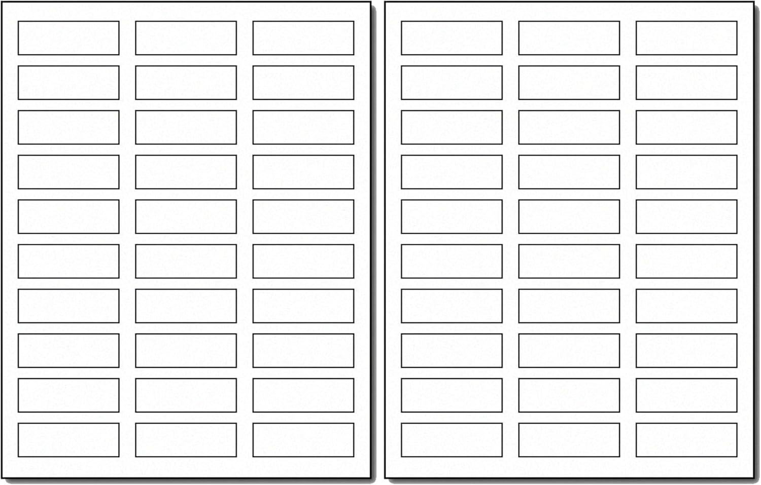 Multipurpose Address Stickers, 30 Labels per Sheet, 3/4" x 2-1/4" - White Matte Finish - Printable Labels for Inkjet/Laser Printers (100 Sheets / 3,000 Labels)