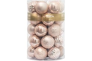 KI Store: Captivating Rose Gold Christmas Balls Elevate Festive Decor