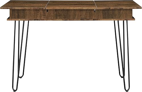 Miniatura 5 de Coaster Home Furnishings - Sheeran - Escritorio de 47 pulgadas con cuatro compartimentos, estilo moderno de mediados de siglo, patas de horquilla