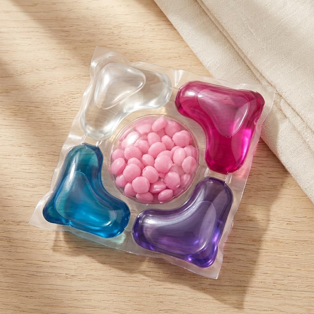 5 in 1 Smart Shots Laundry Detergent Pods | Tough Stain Remover | Suitable for Front & Top Load Washing Machines | Deep Cleaning, Refreshing Fragrance, Clean Breeze Scent (30)-image-42
