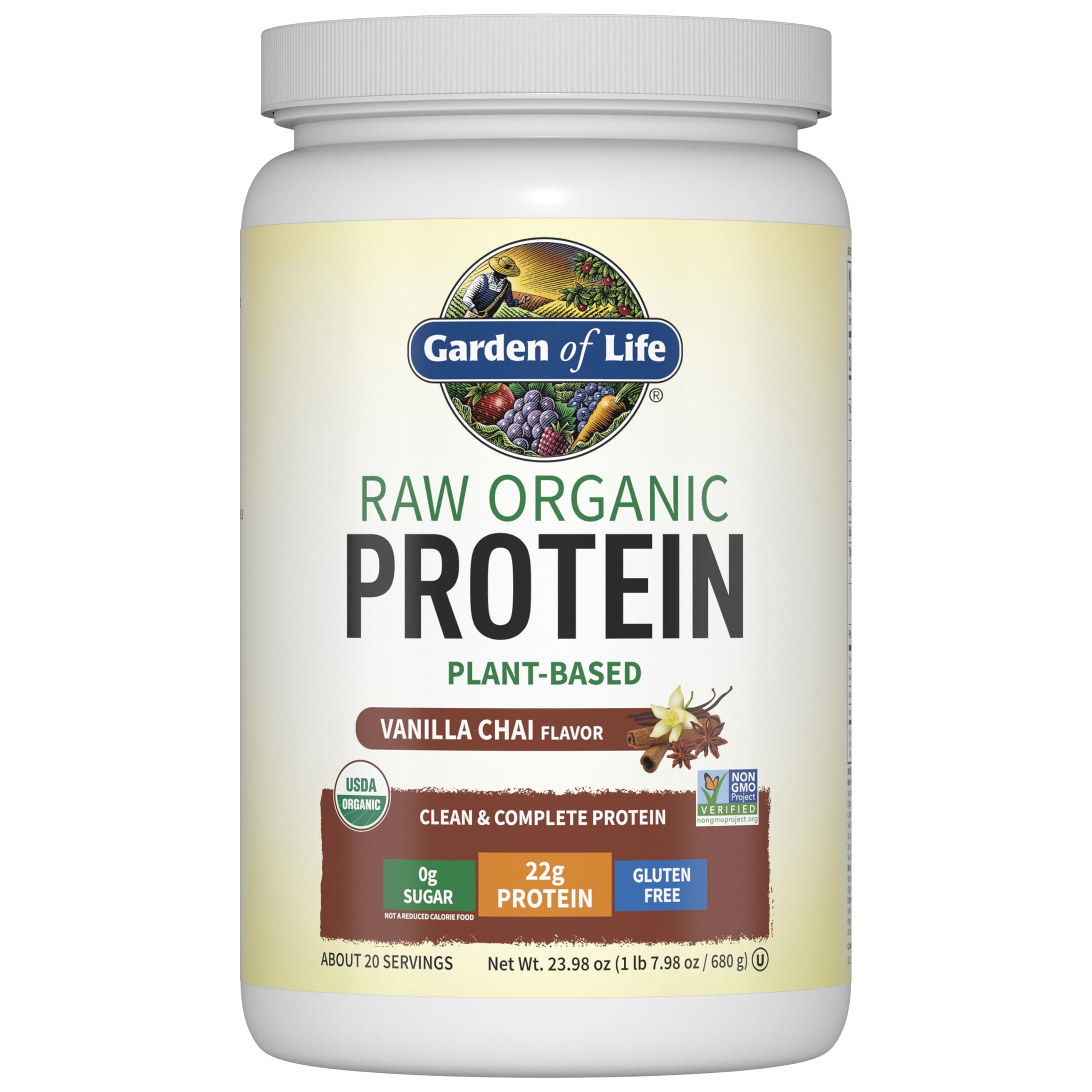 30% Off Garden of Life Organic Vegan Protein Powder, 1.2 LB