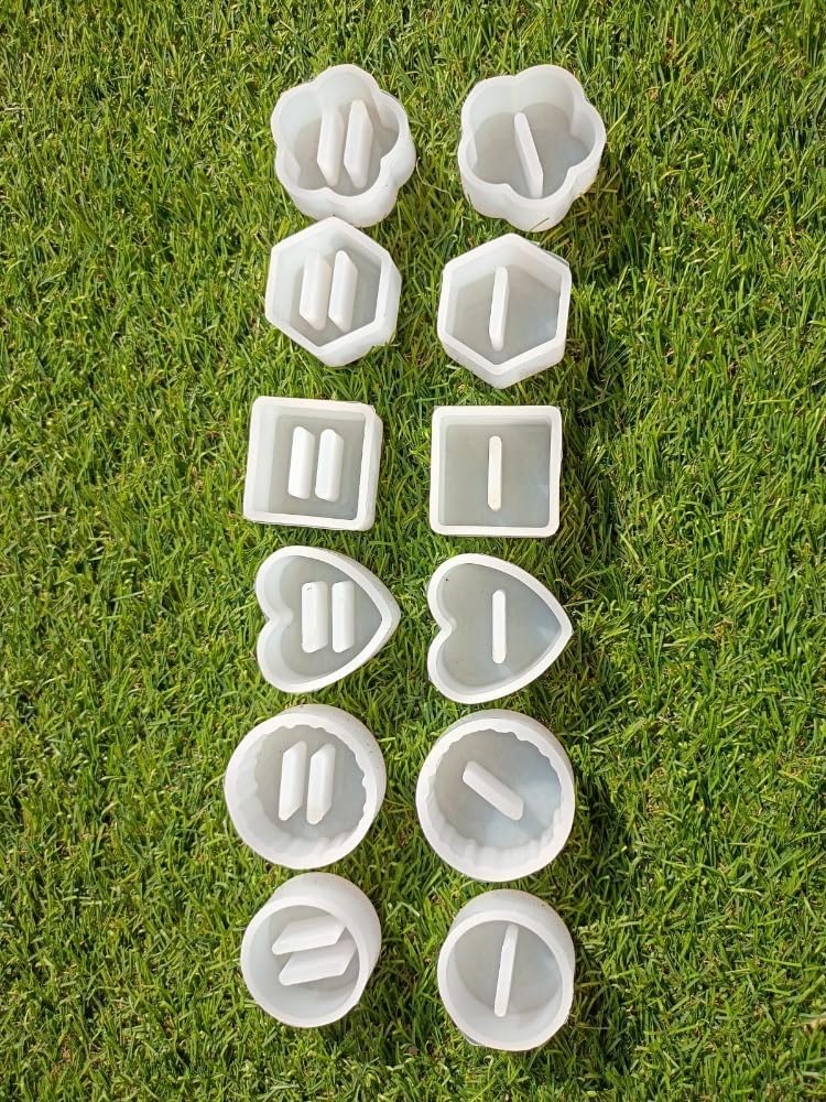 Pack of 12 Ring Holder Mould | Different Shape | Resin Ring Holder Mould | Can be Used for Concrete and jesmonite.