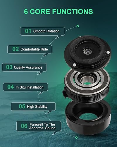 Miniatura 44 de SCITOO Compresor de CA para Acura TSX 2.4L 2004 2005 2006 2007 2008, CO 10849T Compresor de aire acondicionado con embrague 38810RBBA01 10360661