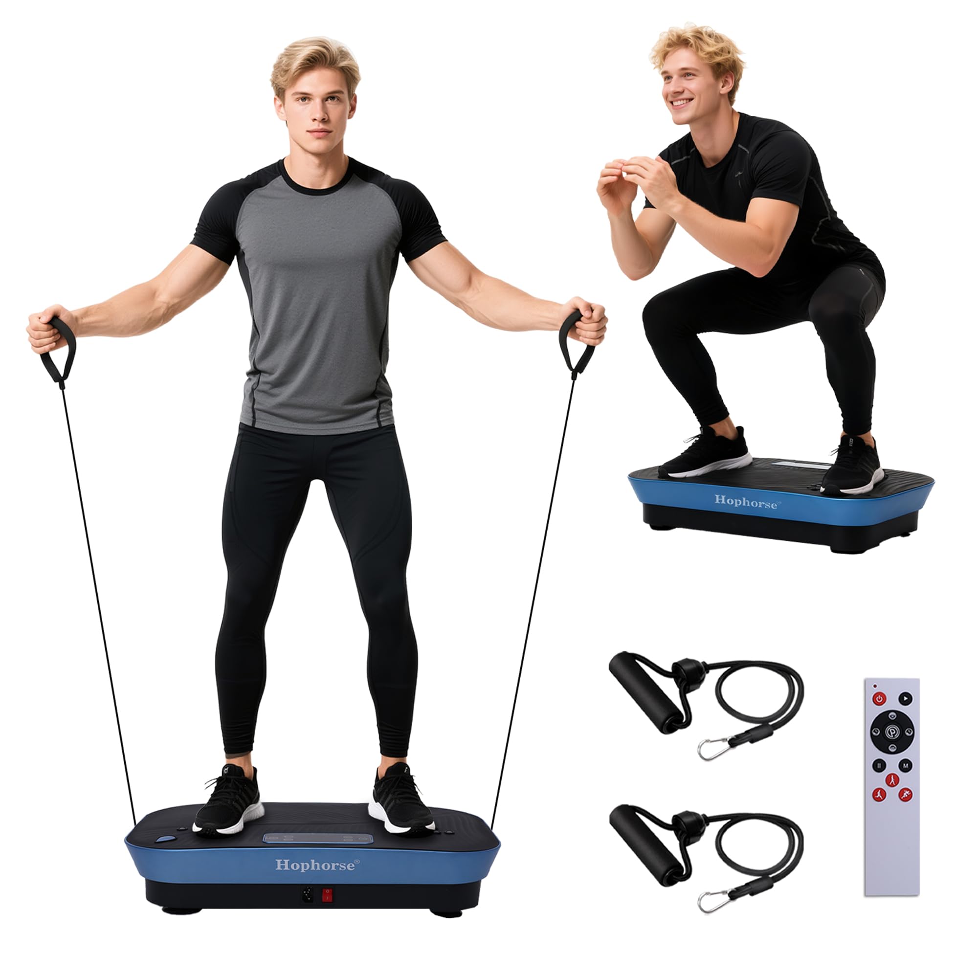 Vibration Plate Machine,180 Speeds Shake Plate for Lymphatic Drainage Weight Loss, Vibrating Fitness Platform 460LB Capacity Whole Body Workout with Bluetooth Home Exercise Gym Equipment for Women Men