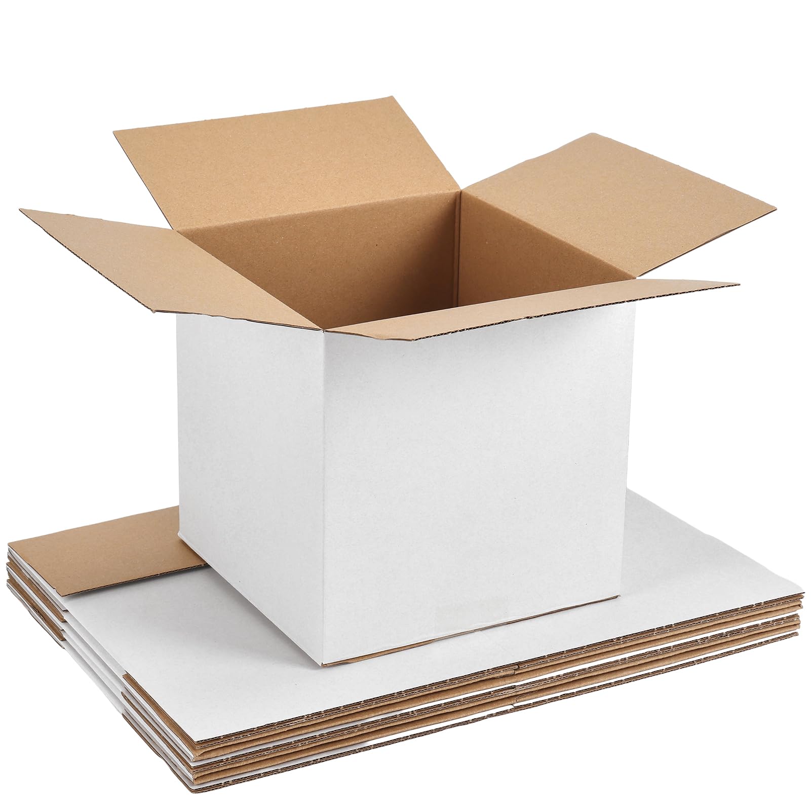 SPEPLA 6 Pack 8x8x8 White Boxes