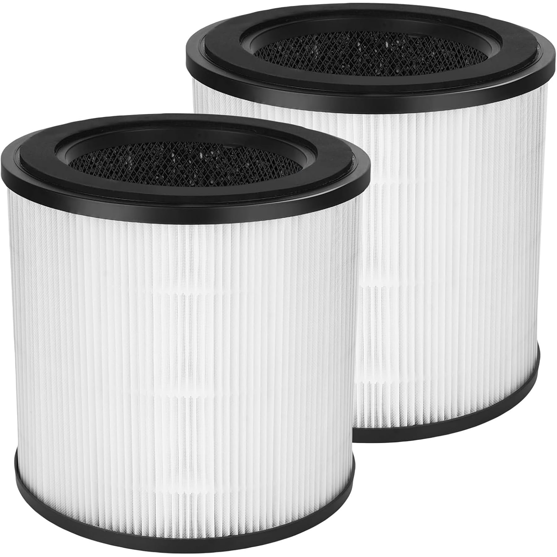 Filtr HEPA kompatybilny z Philips serii 800, oczyszczacz powietrza, AC0820/10 AC0820/30 AC0830/10 AC0819/10, zamiennik FY0293/30 i FY0194/30 H13 True HEPA i filtr z węglem aktywnym, 2 sztuki