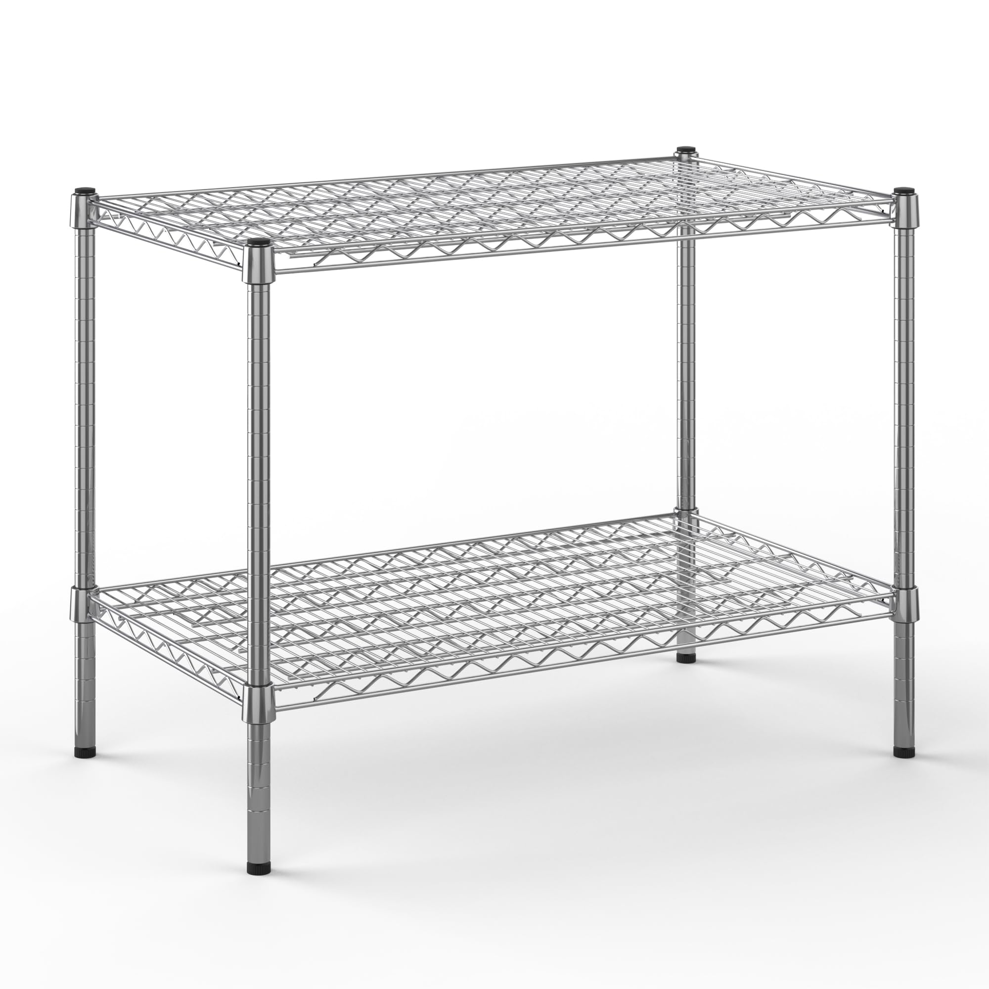 21" Deep x 36" Wide x 27" Height Wire Shelving Kit | 2-Tier | NSF Commercial Storage Rack Unit