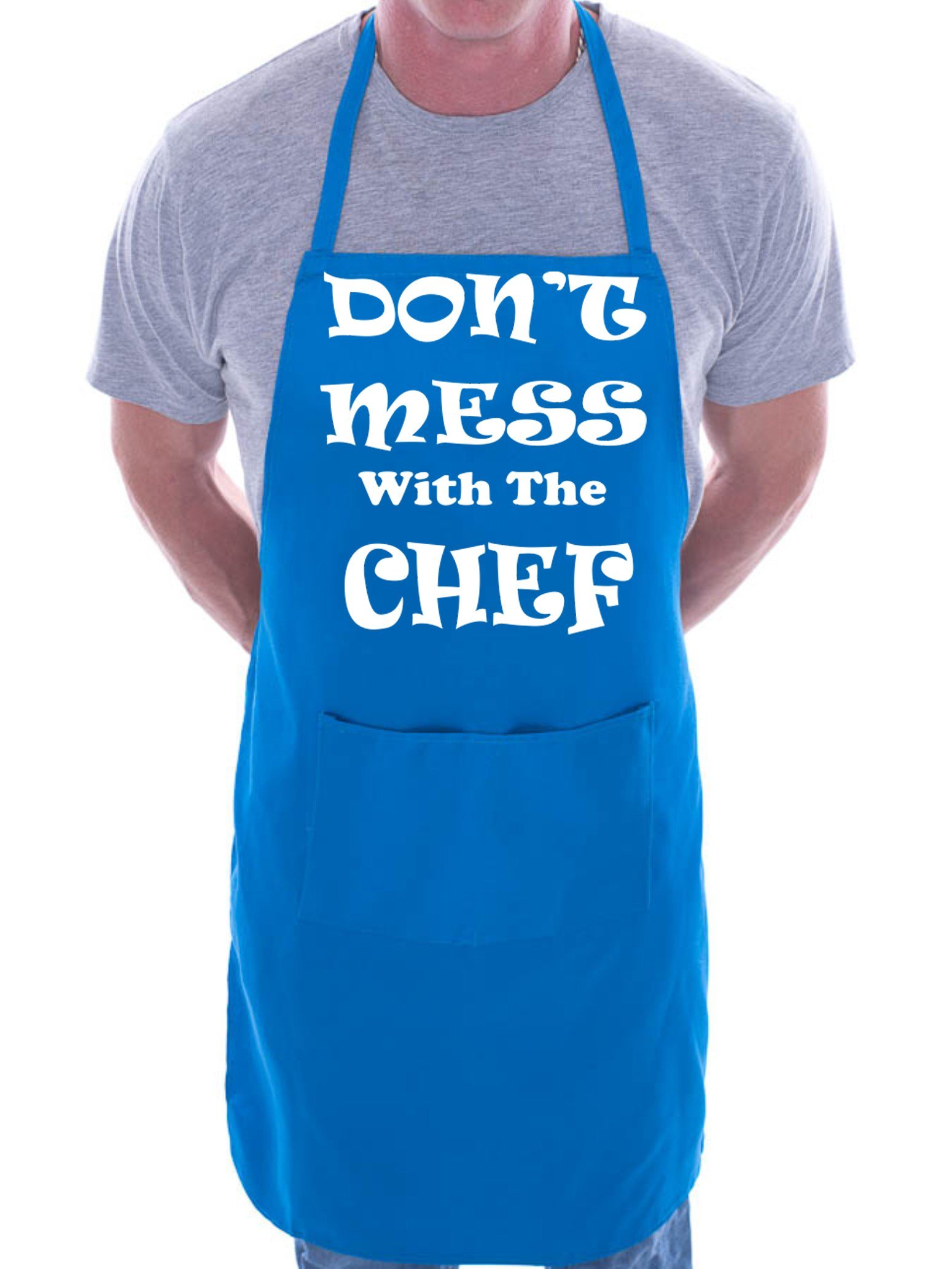 Print4U Don't Mess With The Chef Cooking Funny Unisex Apron Blue
