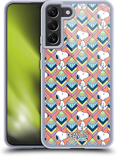 Miniatura 364 de Head Case Designs Funda de gel suave con licencia oficial de Peanuts House Snoopy Deco Dreams compatible con Samsung Galaxy S23 5G Casa,Blue