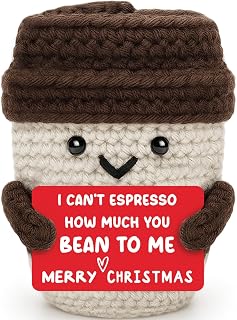 Agantree art for Women Men Cute Wife Husband Boyfriend Girlfriend Coffee Gifts Christmas for Grandkids Teens Girls Boys Coffee Lover Positive Card Cheer Up Funny Gag for Best Friend