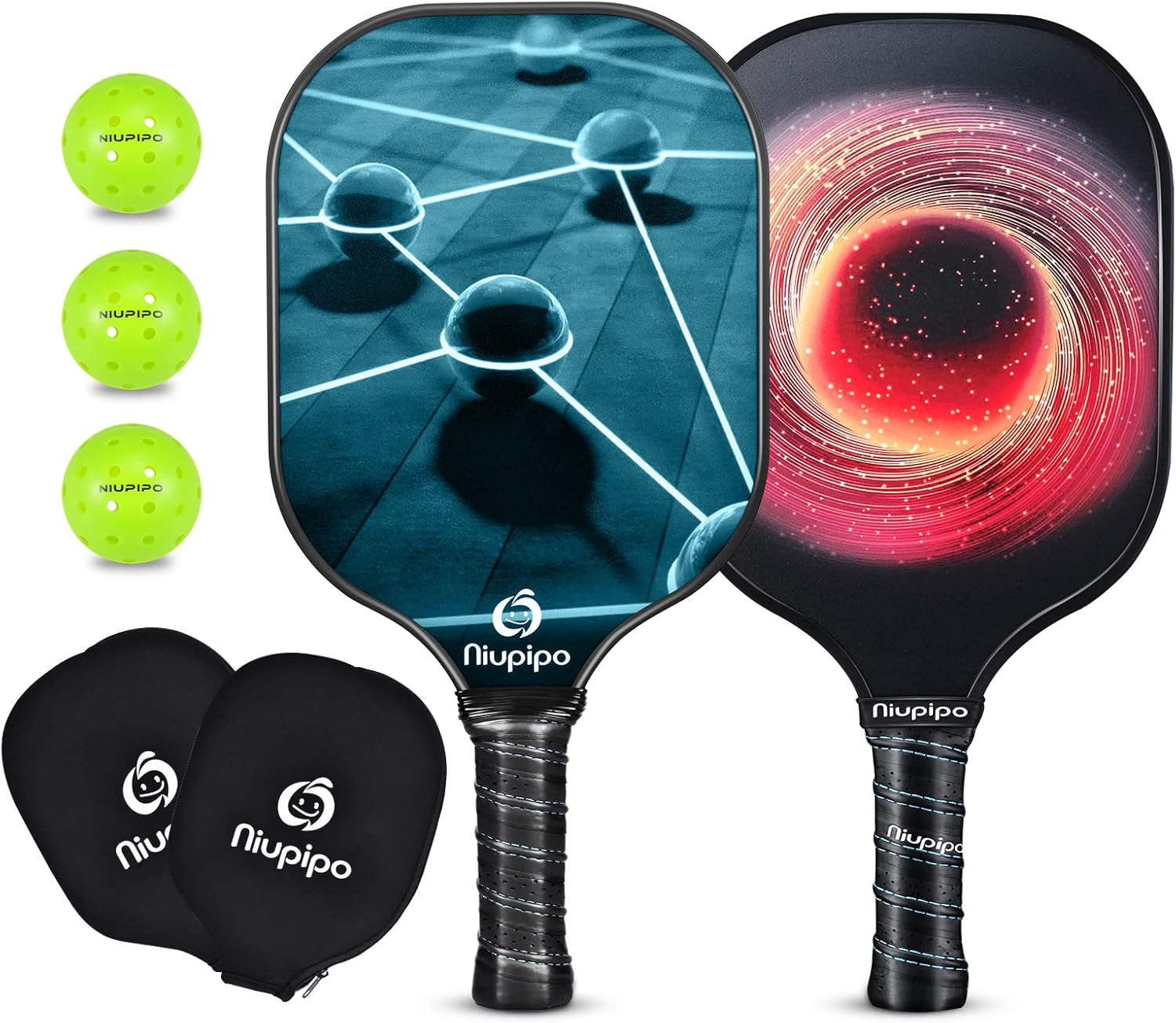 niupipo Pickleball Paddles, Pickleball Paddles Set of 2, Polypropylene