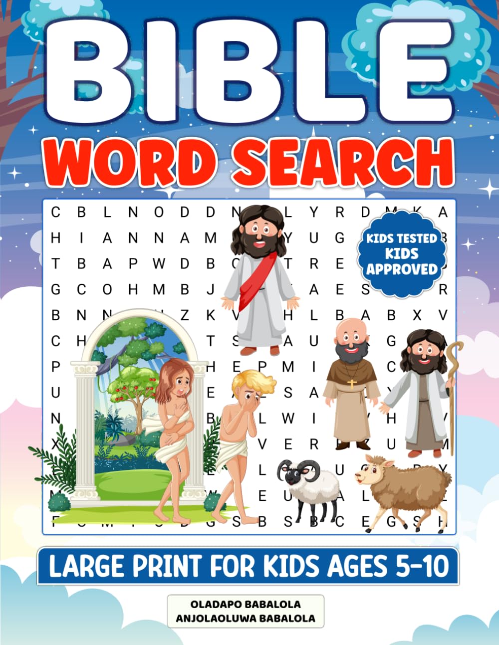Bible Word Search Large Print for Kids: 100+ Super Fun, Easy-to-Read Scripture Puzzles with Certificate, Trivia, Fun Facts & Memory Verses