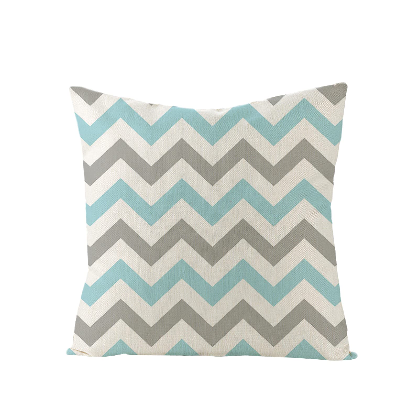 Sofa Fundas Cojines 60x60 Pack de 4 Cuadrado,Funda de Almohada Lino con Cremallera Invisible,Funda de Cojín Decoración para Hogar Sala Cama Jardín Silla Coche-geometría