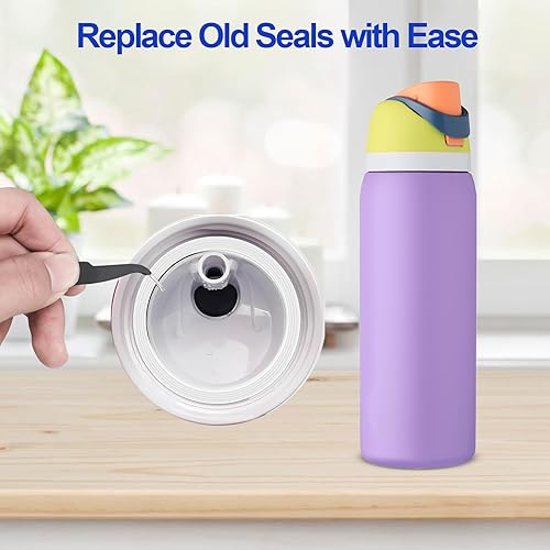 Miniatura 7 de FWUNYVN 7 juntas de repuesto para botella de agua Owala FreeSip, anillos de sellado de tapa de silicona, juntas de sello de repuesto, accesorios de