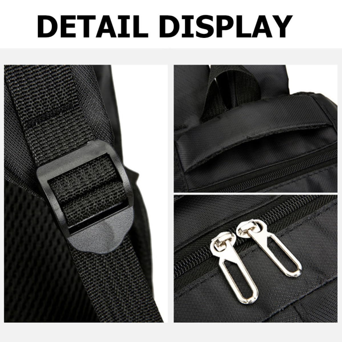 Healvian Mochila para Portátil Resistente al Agua y Desgaste Gran Capacidad de Tela Oxford en Color Negro para Viajes y Compras Casuales Varios estilos
