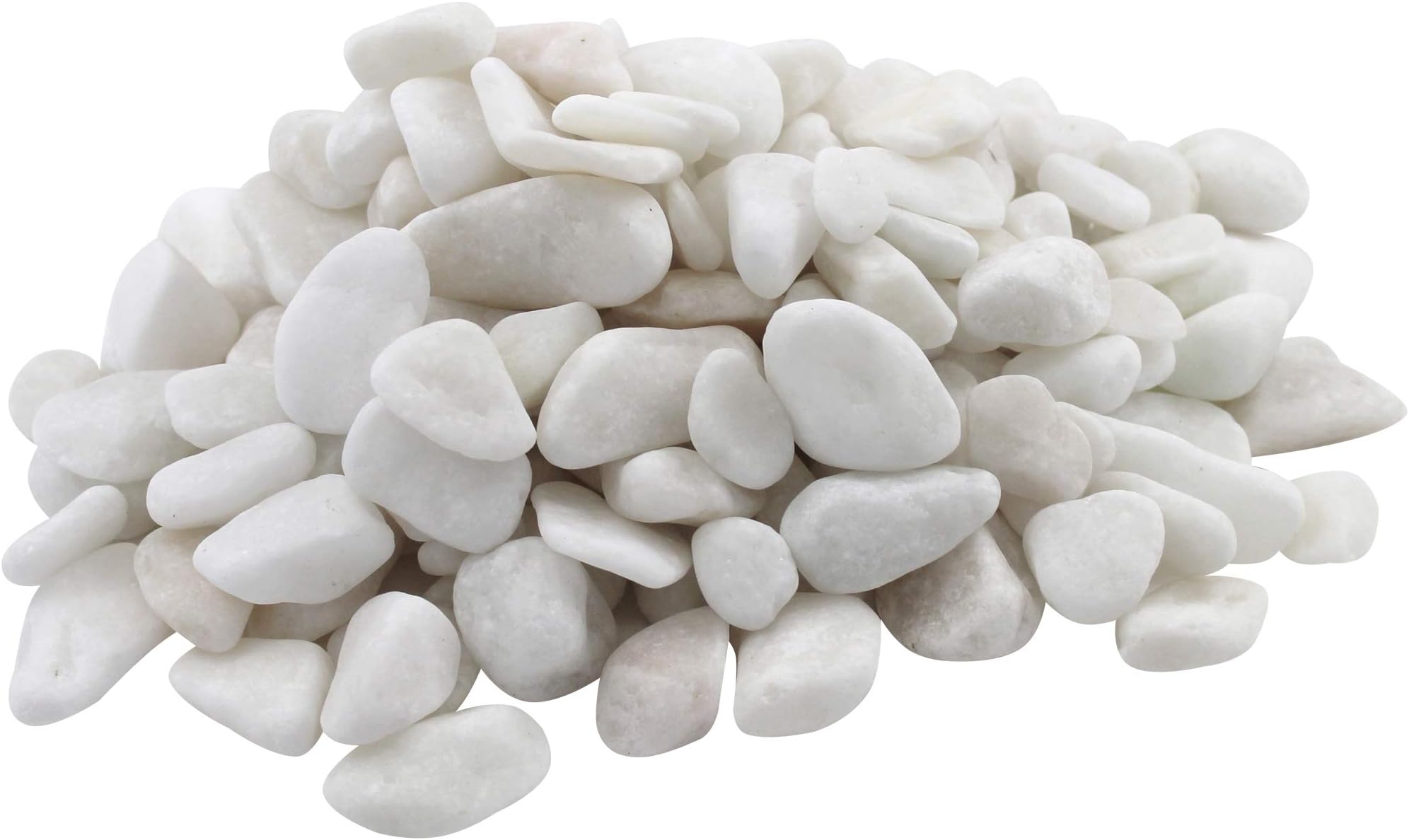 Margo Garden Products 1cm 5lbs Bag Rainforest Snow White Mini Pebbles, Size 1 cm