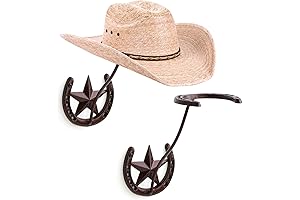 Cowboy Hat Rack for Wall - Perfect for Western Home Decor