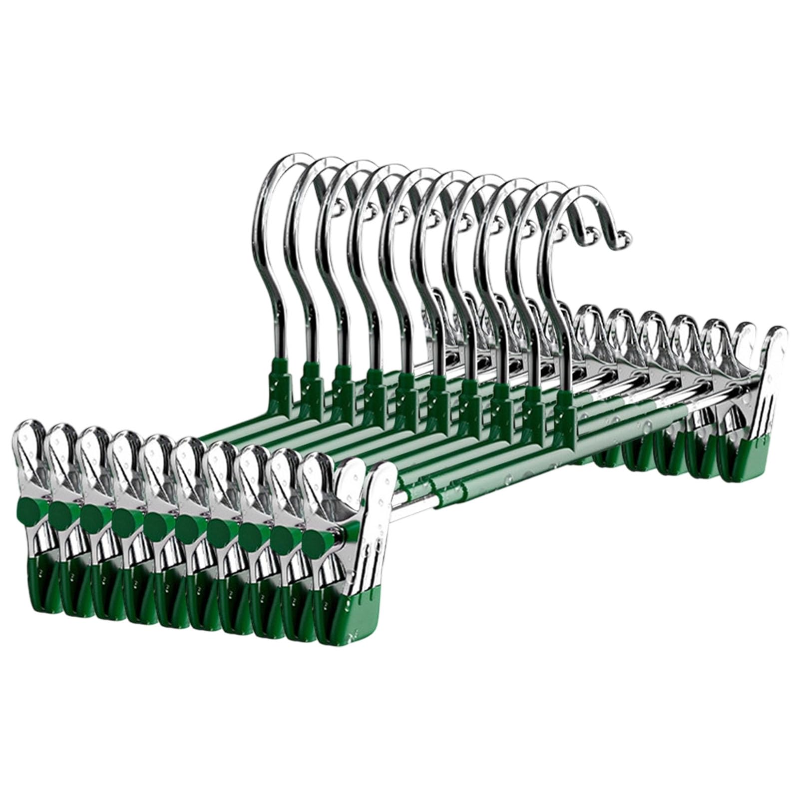 Reinforced Expandable Heavy Duty Pant Hangers with Without Marking Clips Sturdy Garment Hook for Wardrobes Storage Expandable Wardrobes Hanger
