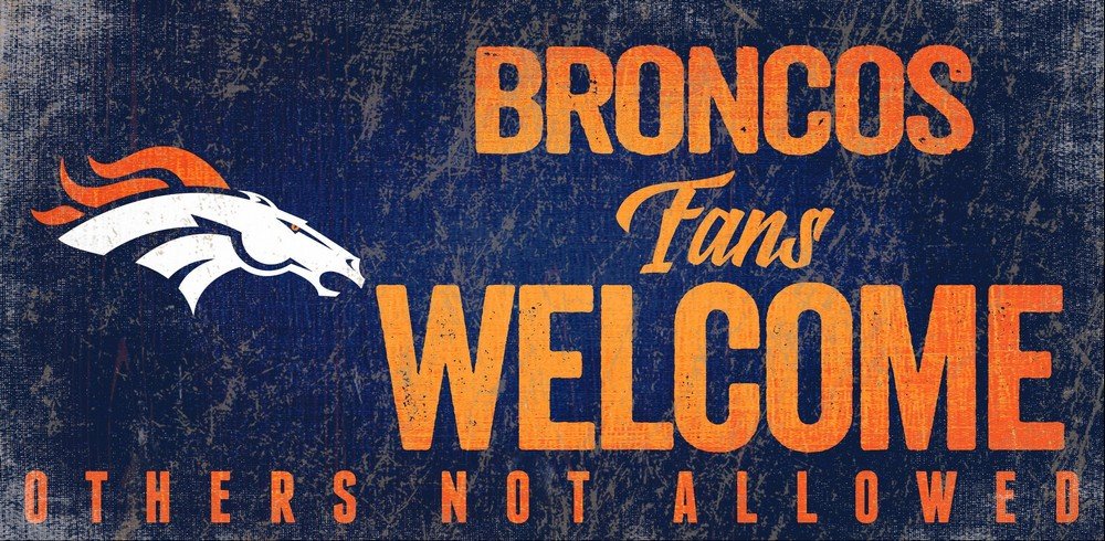 Fan Creations Denver Broncos Fans Welcome Sign, Multi