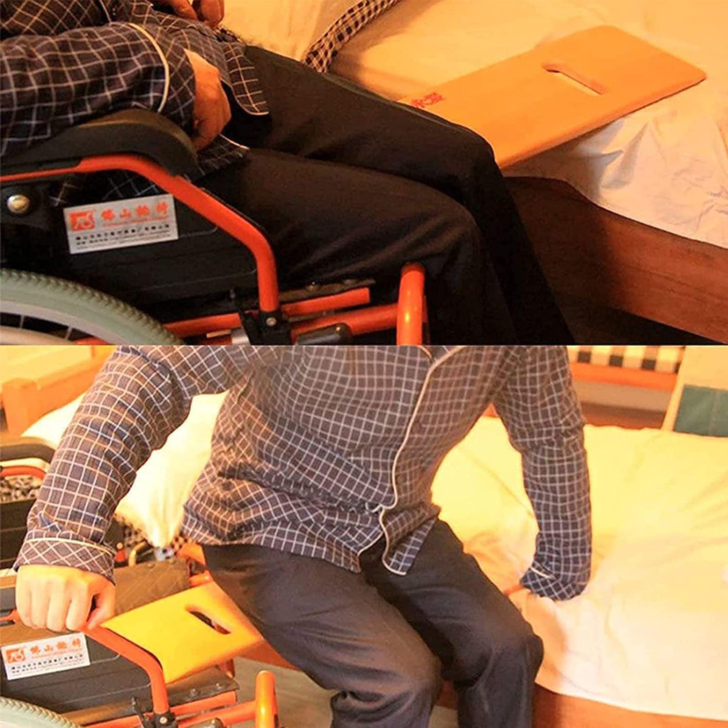 Tavola di trasferimento, Tavola di trasferimento per utenti su Sedia a rotelle, Tavola Scorrevole, Trasferimento Sicuro tra l'auto della Sedia a rotelle e Il Letto Tramite Transizione Indipendente p