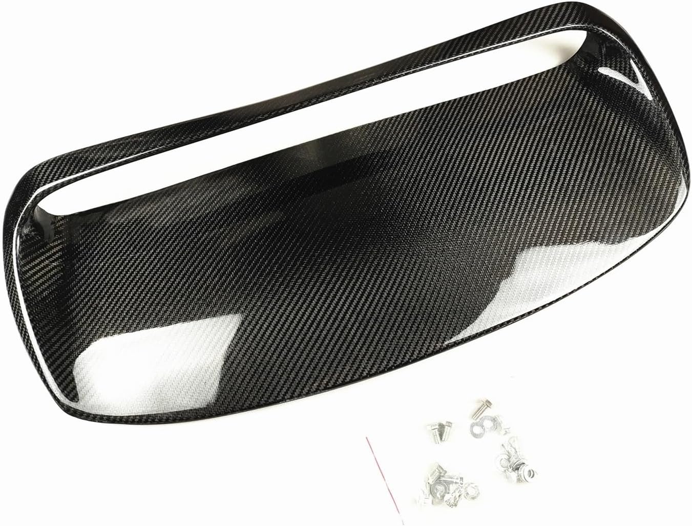 Compatible with Subaru Impreza WRX STi 10th 2008-2014 Front Bumper Engine Bonnet Hood Cover Air Outlet Vent Trim Scoop Carbon Fiber Body Kit