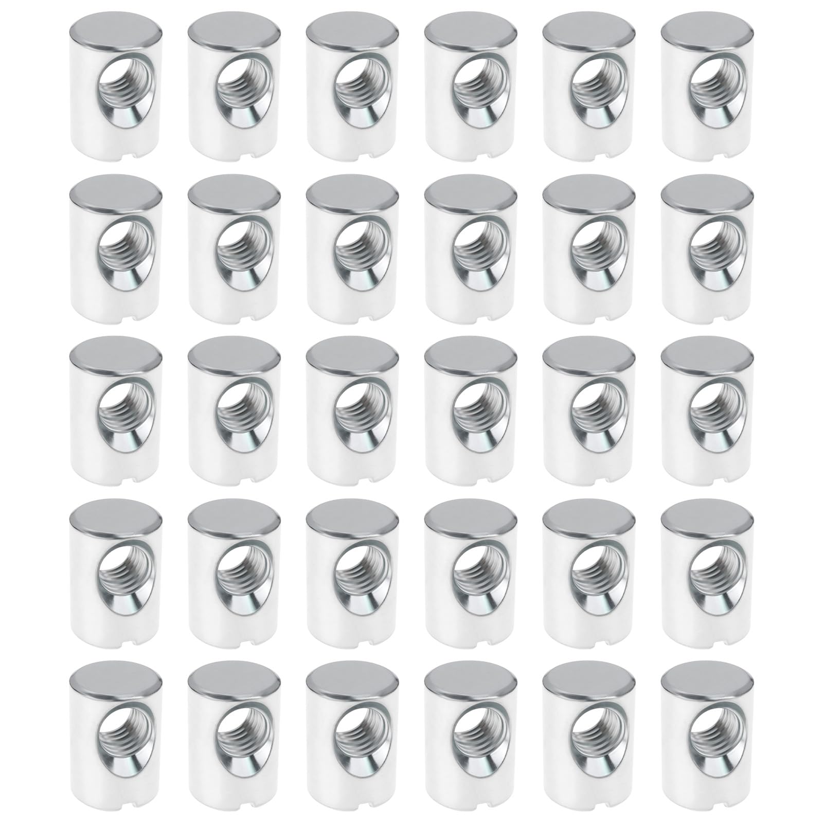 SG Store 30x Slotted Barrel Nut M6x14x10mm 100514 Compatible with IKEA HEMNES HASSELVIKA Furniture