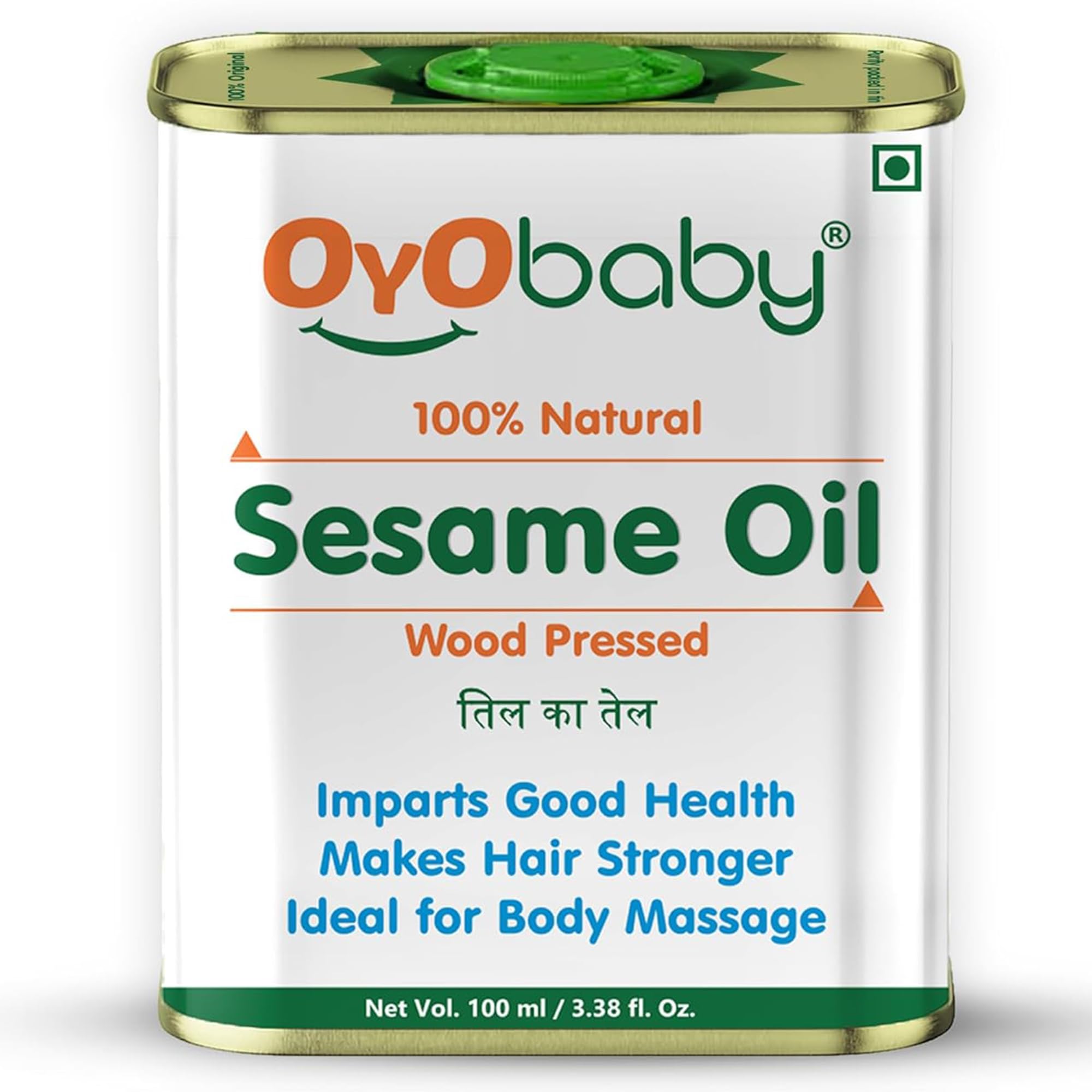 OYO BABY 100% Natural Baby Oil for New Born | Wood Pressed Sesame Oil - Massage, Skin & Baby Hair Oil - 100ml-image-31