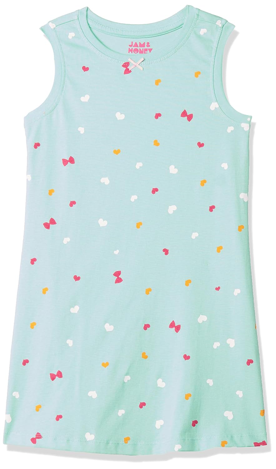 Amazon Brand - Jam & Honey Girls Dress | 100% Cotton Printed | Sleeveless & Full Sleeves Knee Length Dresses for Girls offers donot miss 3 Amazon Brand - Jam & Honey Girls Dress | 100% Cotton Printed | Sleeveless & Full Sleeves Knee Length Dresses for Girls offers donot miss