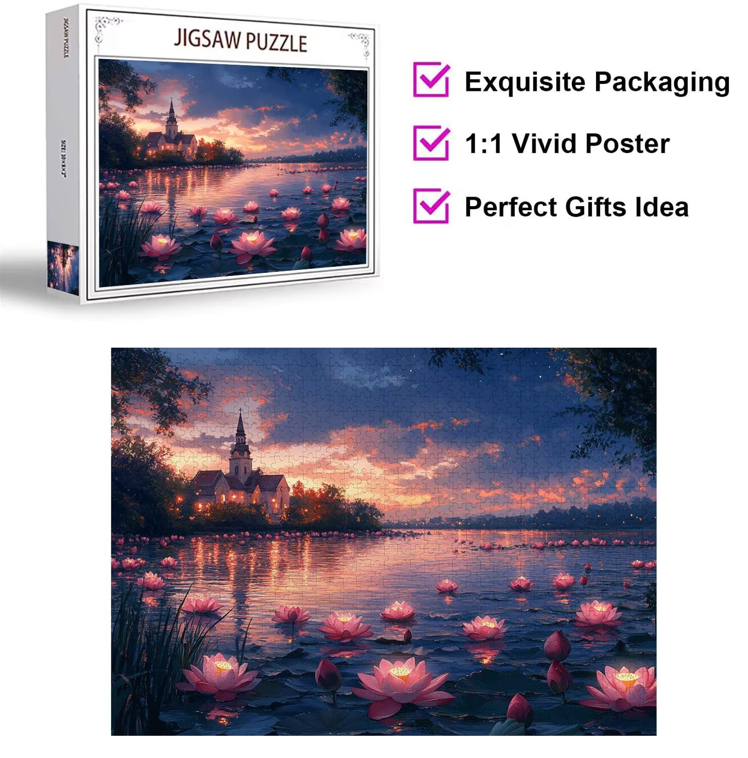 Puzzle 6000 Pezzi Il paesaggio Puzzle Classici per Gioco Familiare, n-354 | Impossibile Puzzles, Intrattenimento Creativo, Rilassamento e Intelligence, Regalo per Amore e Amico, Decorazioni Casa, Lotus