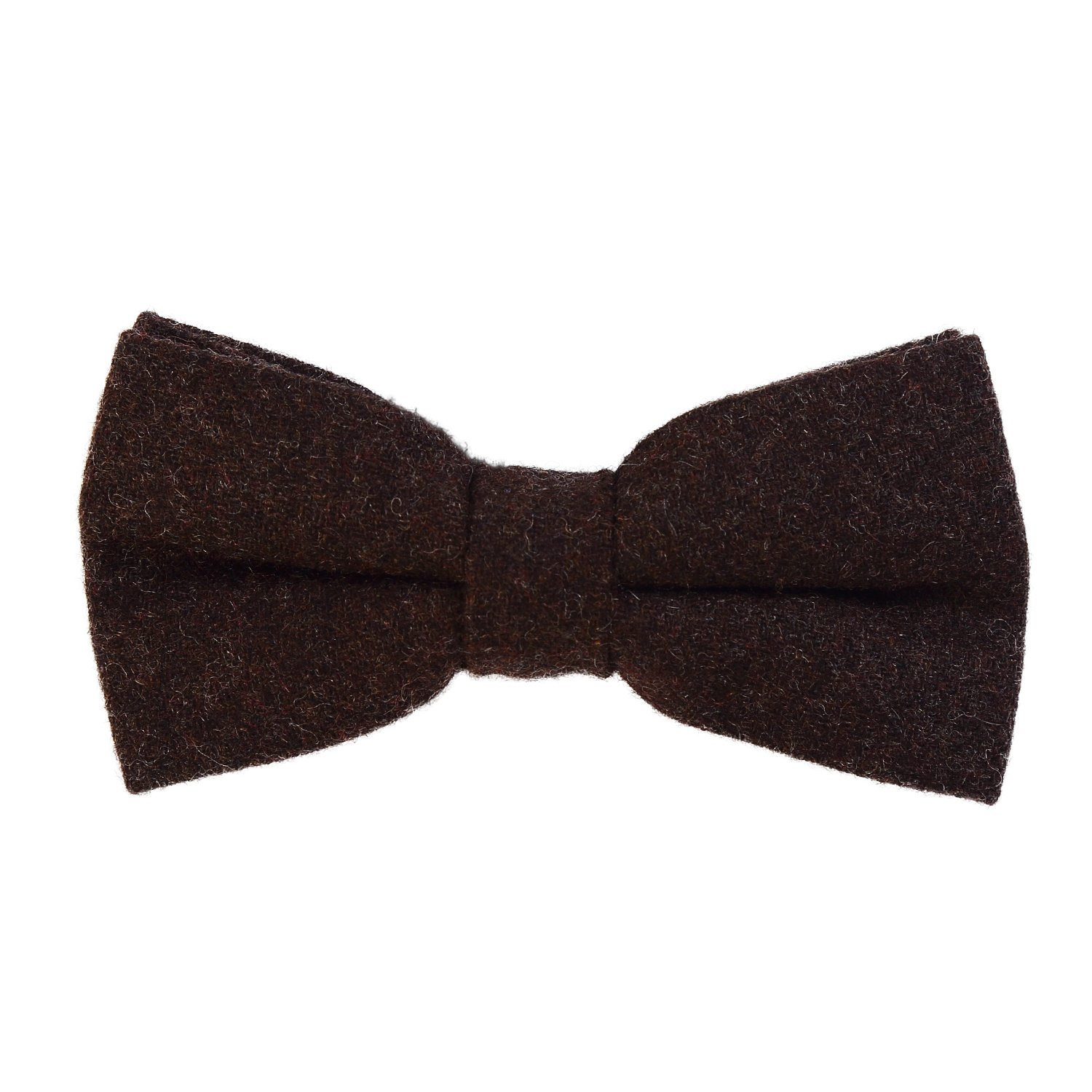 DonDon Men’s cotton bow tie 4.72 x 2.36-12 x 6 cm already tied and completely adjustable - dark bown