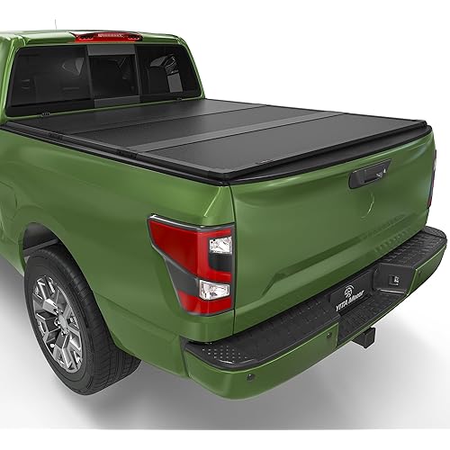 YITAMOTOR FRP Hard Tri-fold Truck Bed Tonneau Cover Fits for Nissan Frontier(NO México) 2005-2025, 5 ft Bed
