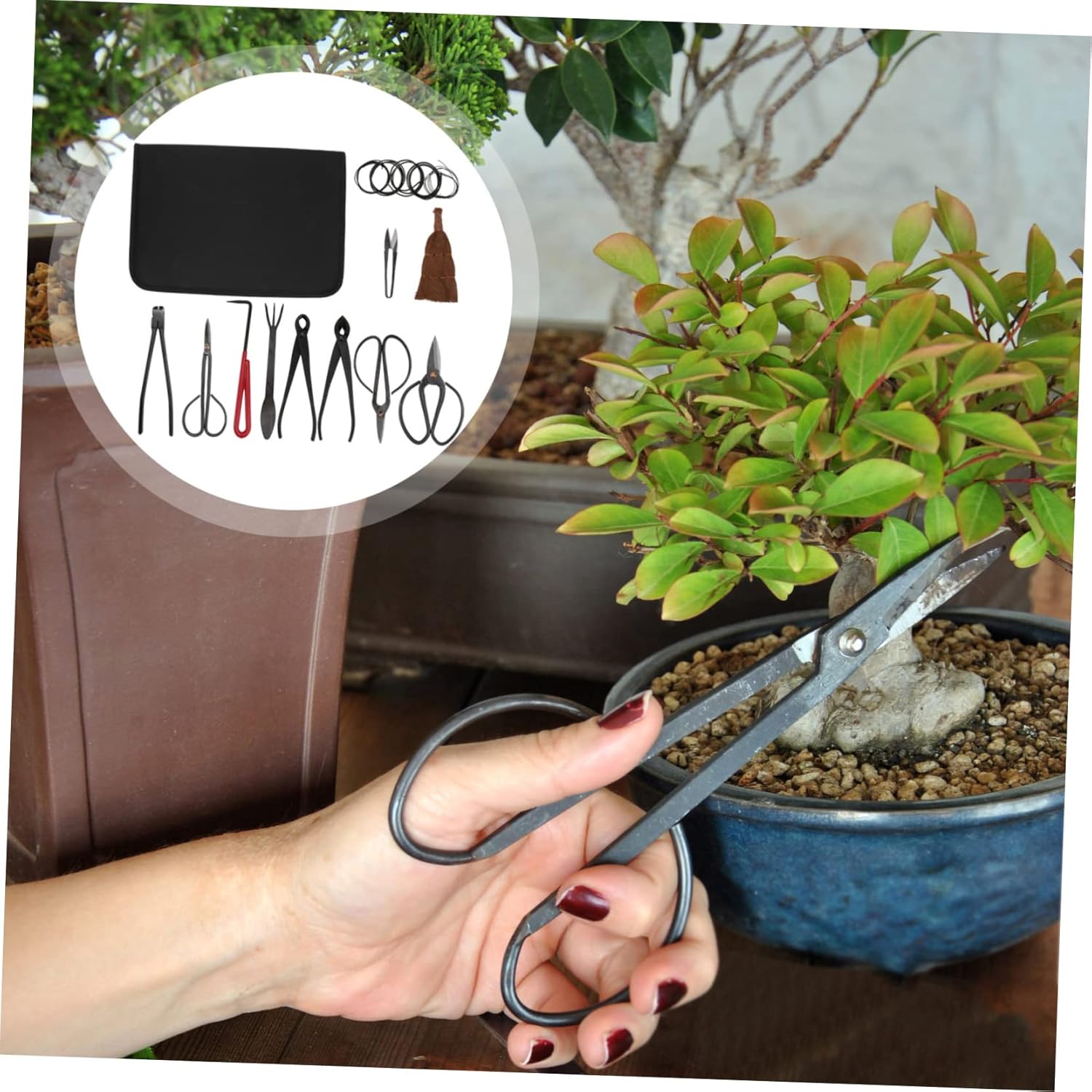 GALPADA Gardening Scissors Set Pruning Shears Tool Set Professional Gardening Shears Plant Clippers