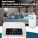 DORTALA Portable Air Conditioner 10000 BTU, 3-in-1 AC Cooling Unit with Dehumidifier, 24H Timer, Remote Control, Window Kit, Standing Air Conditioner for Home, Apartment, Dorm, Cools up to 350 Sq.Ft