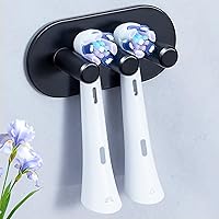 Vista 17 de Soporte para cabezal de cepillo de dientes eléctrico, soportes para cepillos de dientes montados en la pared, organizador adhesivo para cabezal