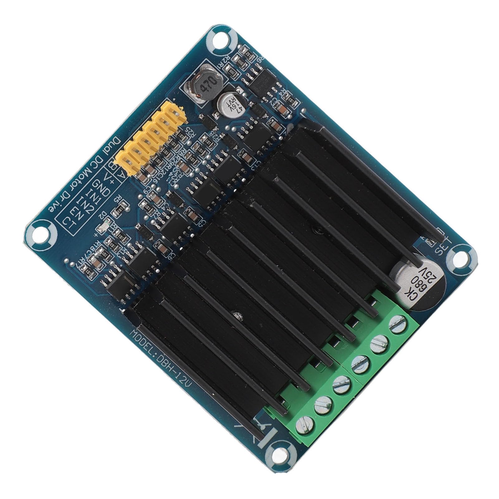 Módulo del conductor del motor 0 30a Puente H de doble canal H, Control de velocidad PWM reversible DCC de motor DC, DC5 12V, control de motor eficiente para varias aplicaciones