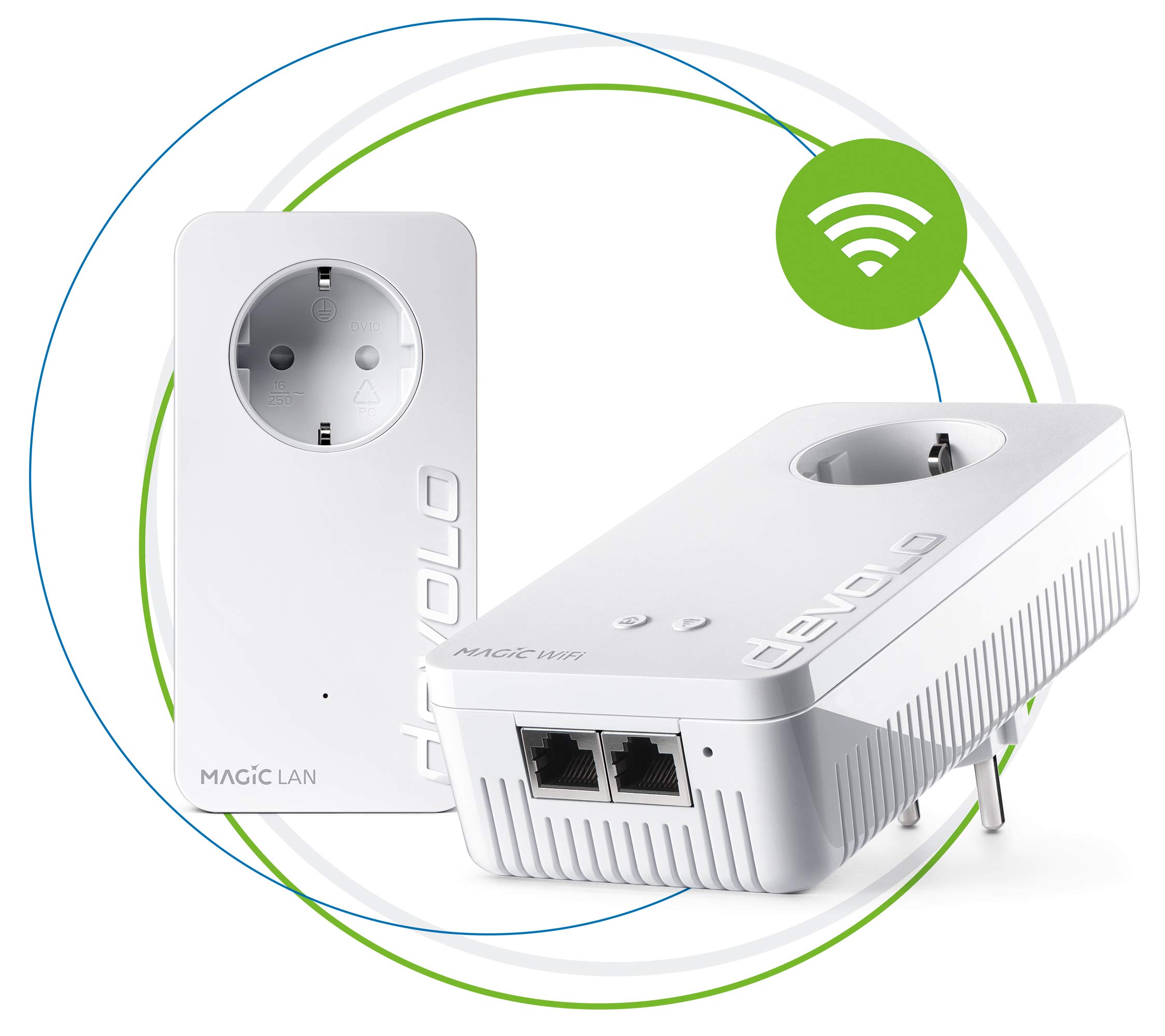 devolo Magic 1 – 1200 WiFi ac Starter Kit: 2 adaptadores Powerline, función WiFi, adecuado para la Home Office (1200 Mbit/s, 2 x conexiones Fast Ethernet LAN, malla, G.hn) — view 12